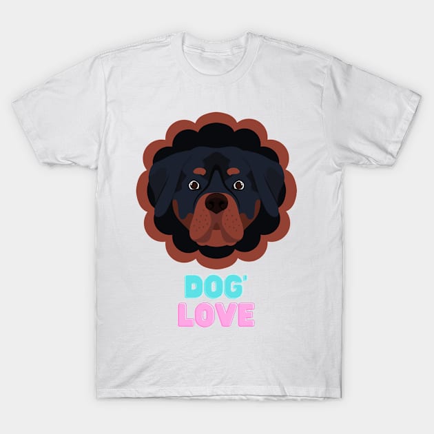 Love dogs my family T-Shirt by MeKong